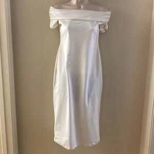 White off the shoulder dress